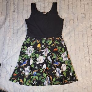 KIRA A line dress with Birdies | XL